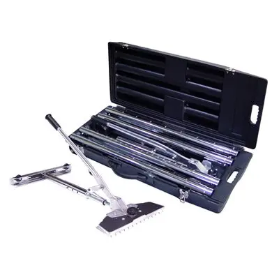 Power Carpet Stretcher Kit with Adjustable Locking Tube and Rolling Case for Stretching up to 0.7~7.5m