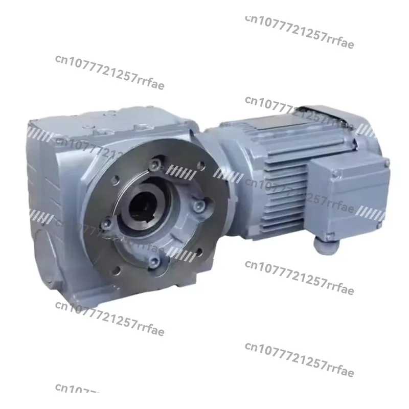 S series industrial gearbox 22KW power reducer 9.66 244.74 speed ratio hollow shaft B5 flange worm