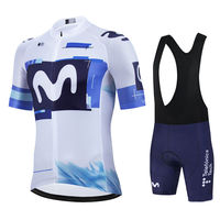 Movistar Pro Team Summer Cycling Jersey Suit Men's Breathable Mountain Bicycle Clothing Set Bike Mountain Maillot Ropa Ciclismo