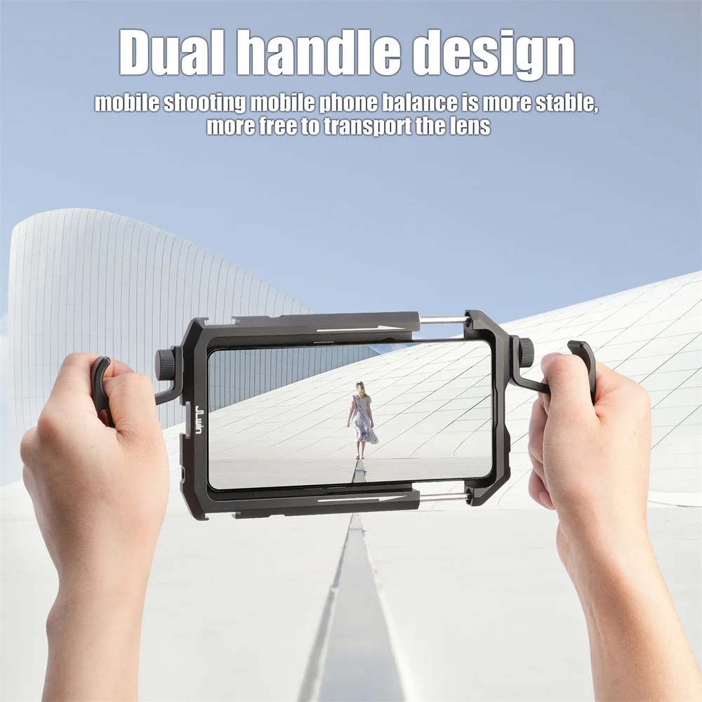 Imagem -03 - Universal Smartphone Gaiola com Lado Handle Rig Gaiola Protetora Gaiola Telefone Fotografia Fit para Iphone 15 14 13 Samsung Huawei Xiaomi