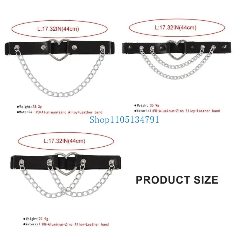 98 كيلومترات تصاميم القلب الشهير بتصميمات الساق مع حزام قابل للتعديل وسلسلة مهينة لملحقات التصوير الفوتوغرافي البارد في الشارع #6