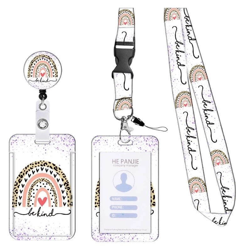 CORA Card Holder With Adjustable Detachable Neck Lanyard Strap For Business Meeting