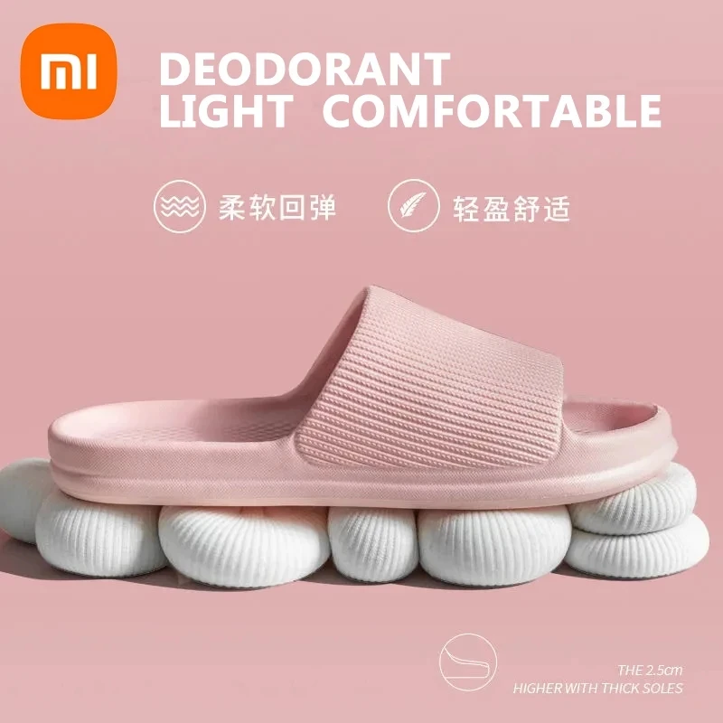 XiaoMi Mijia-Sandalias de moda para hombre y mujer, antideslizantes, resistentes al desgaste, EVA, fondo suave, cómodas y ligeras, zapatillas de