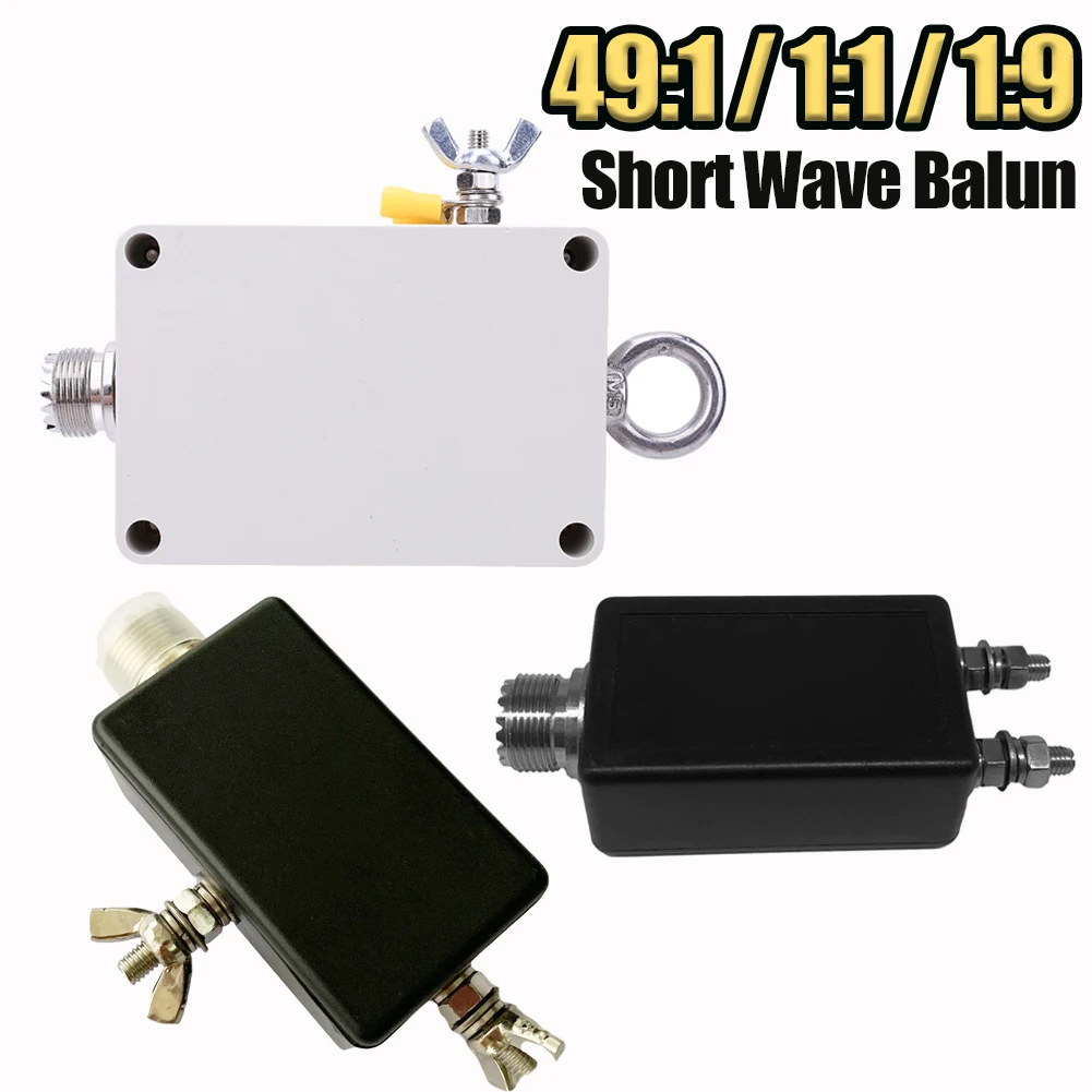 1:1/1:9/49:1 Balun Short Wave Balun 100W End Fed Half-Wave Antenna Four Band 5-35MHz EFHW Antenna for HF Short Wave