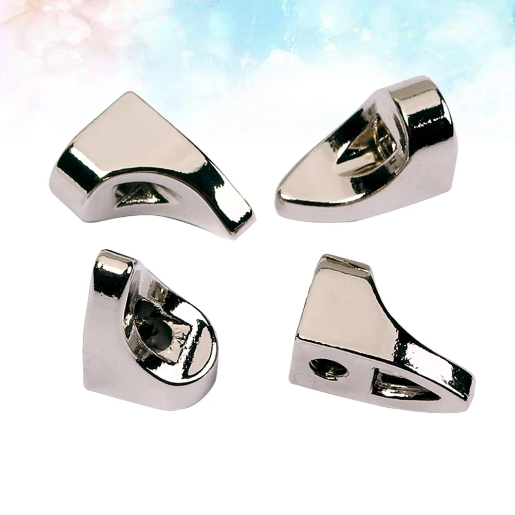 

4Pcs High Quality Banjo L Bracket Zinc Alloy Traditional Slipper Foot Design for Collectors and Aficionados Banjo Bracket
