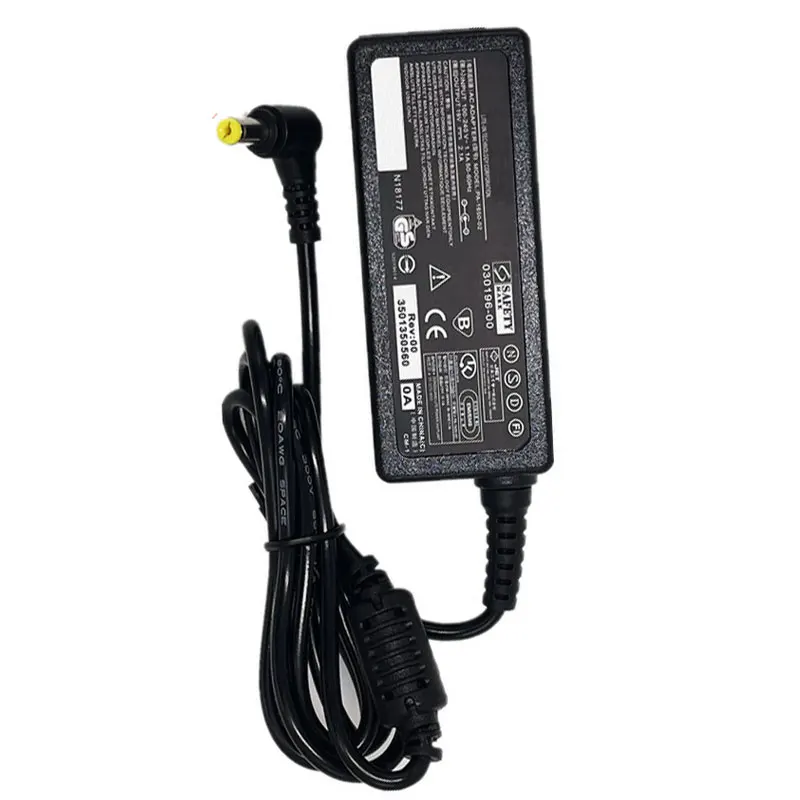 Adaptador de corriente CA de 19V, 2.1A, 40W, 5,5x1,7 MM, compatible con portátil Acer, cargador de netbook