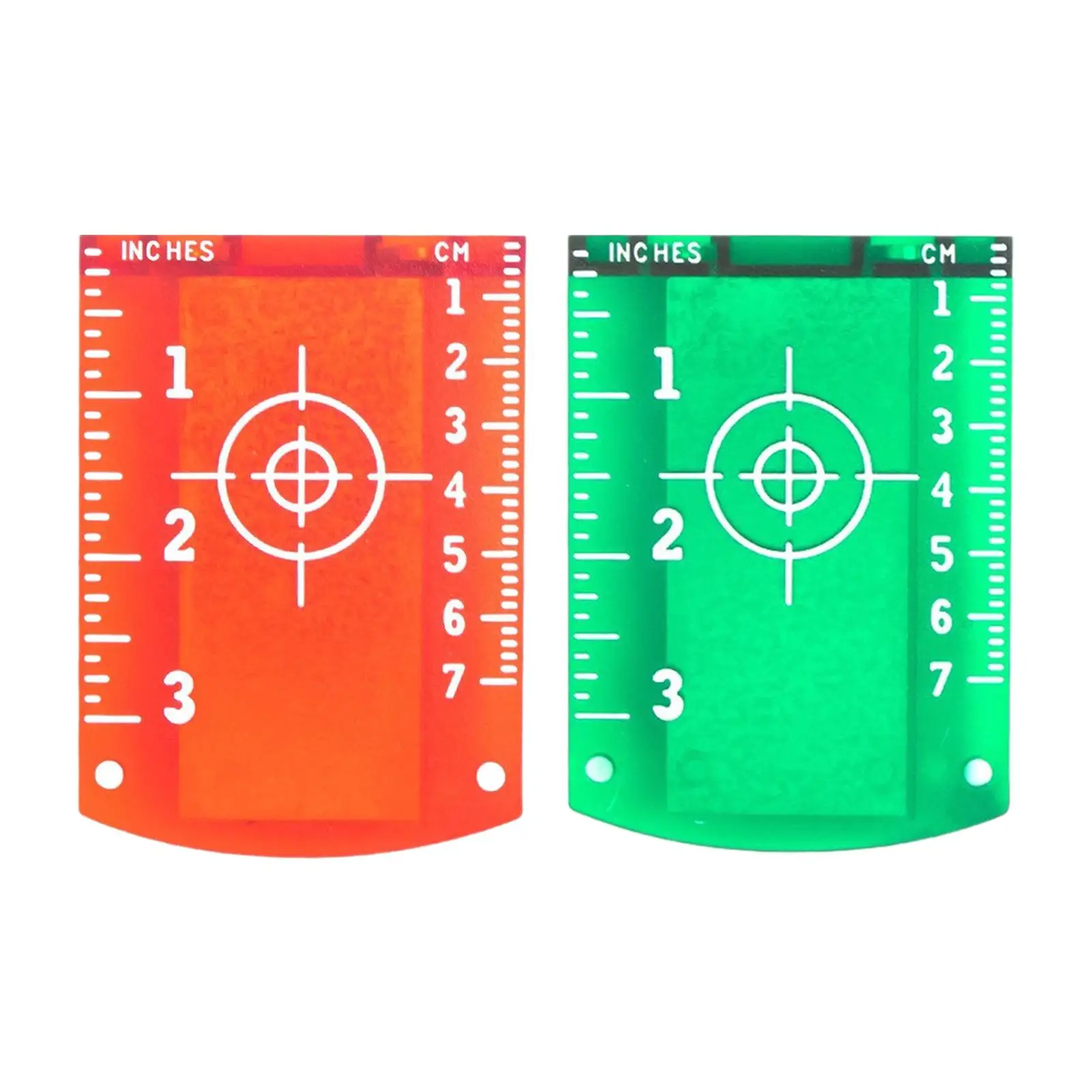 Magnetic Target Card Plate Measuring Tool Spirit Level Equipment Measuring with