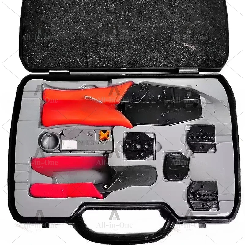 Connect with the axial compression tool set HT-330K portable BNC coaxial terminal compression tool set 1pc