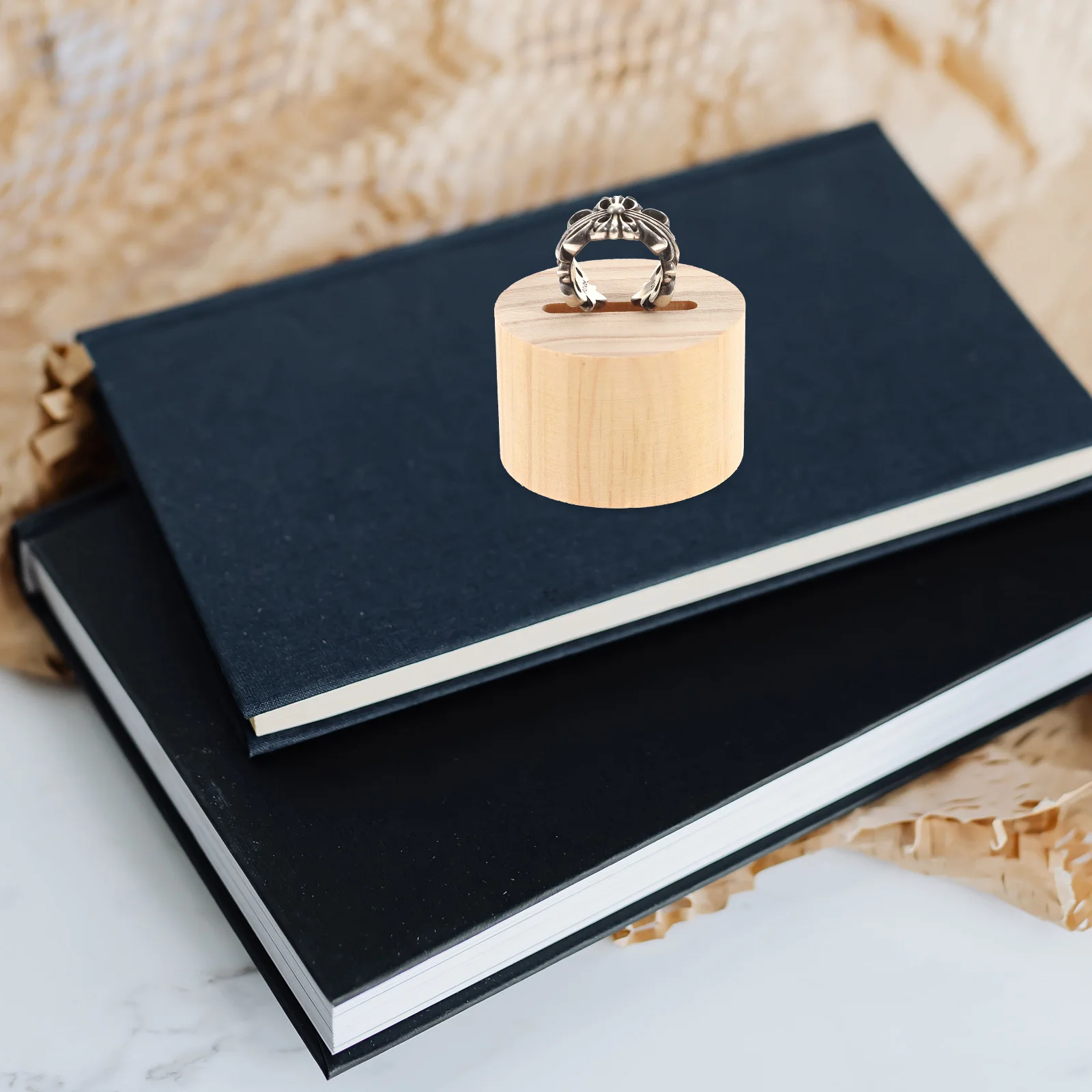 

3Pcs Ring St Solid Wood Jewelry Holder for Selling Durable Long Ring Display For Selling Serving Life ganizers Home Shop