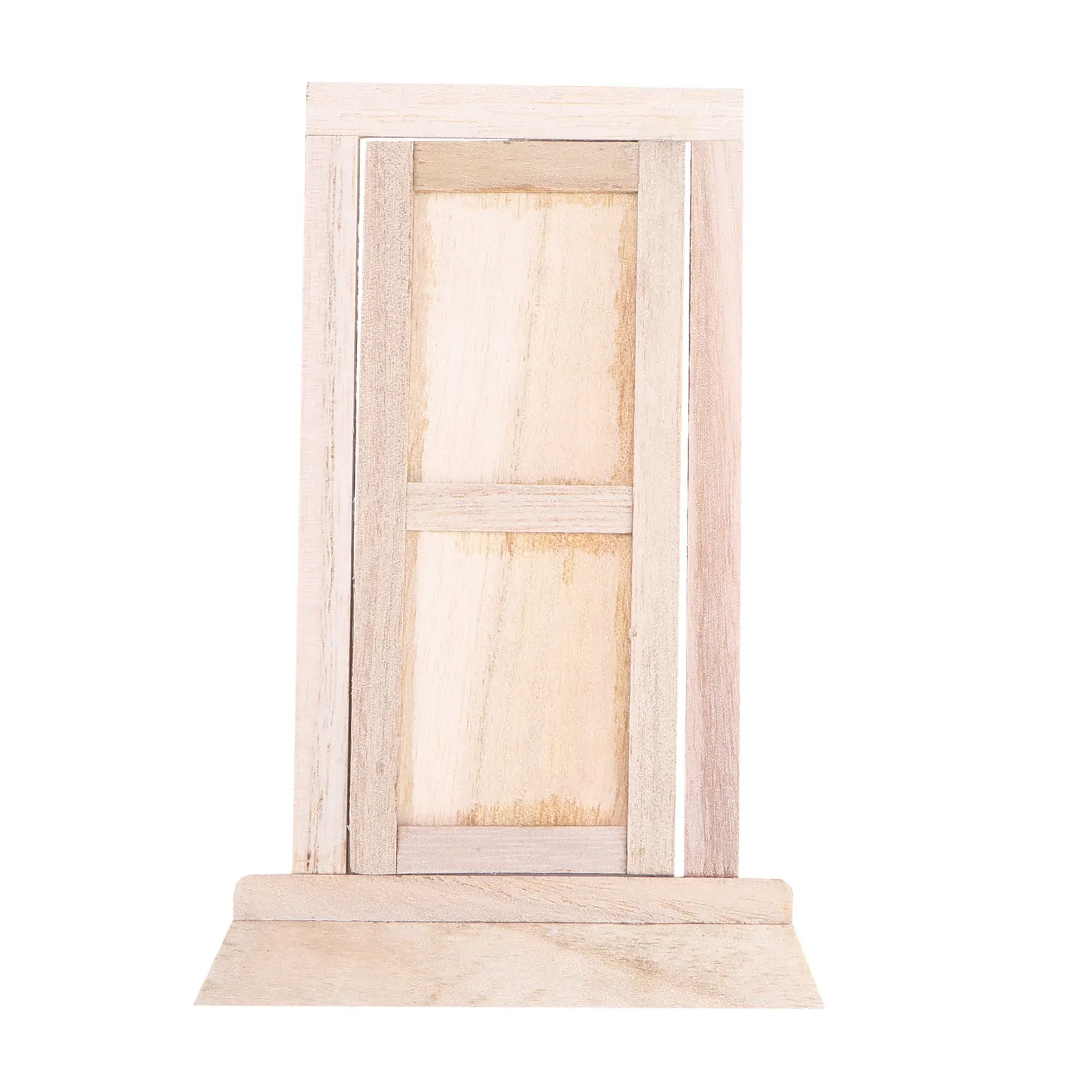 

1Pcs Mini Door Realistic Wooden Door Ornament DIY Home Decor Miniature Furniture Accessory Photo Prop Gift Idea