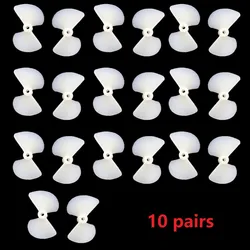 10 Pairs 2-Blade Propeller 2mm Shaft 26mm Prop For DIY Toy Boat Marine RC Boat Ship Marine For RC Boat Electric Toy Boat Model