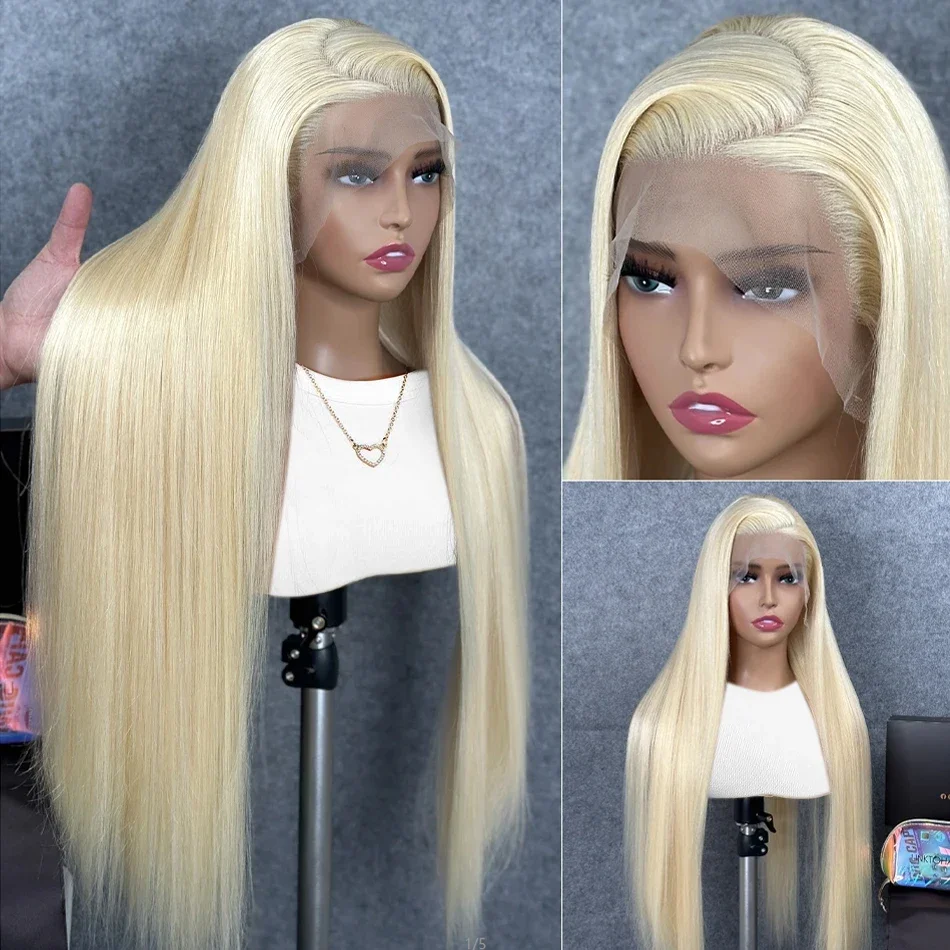 Cosdelu-peluca Frontal de encaje recto 613 Hd, peluca de cabello humano con encaje Frontal 13x6, color rubio brasileño, pelucas de encaje 13x4 para mujer