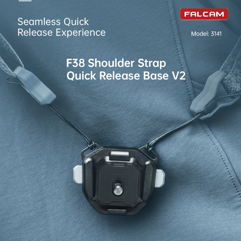 falcam-f38-v2-3142-3141-ショルダーストラップクリップユニバーサルデジタル一眼レフカメラジンバルアルカスイスクイックリリースプレートクランプ写真撮影用