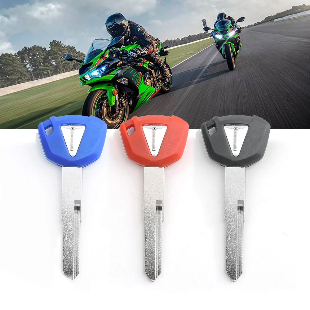 Moto Blank Key Uncut Blade For Kawasaki ZX6R ZX9R ZX10R ZX12R ZX14R ZZR1400 ZRX1200 ZR1200 ER6N ER6F ER6R KLE650 Accessories