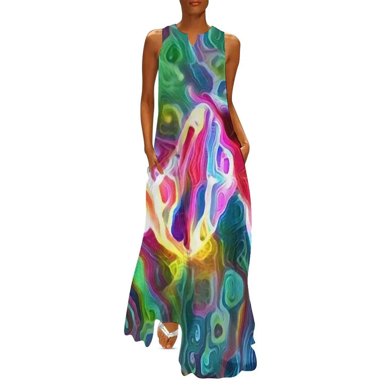 

DNA Strand Artwork Long Dress dress korean style Dress women summer dresses for women 2025