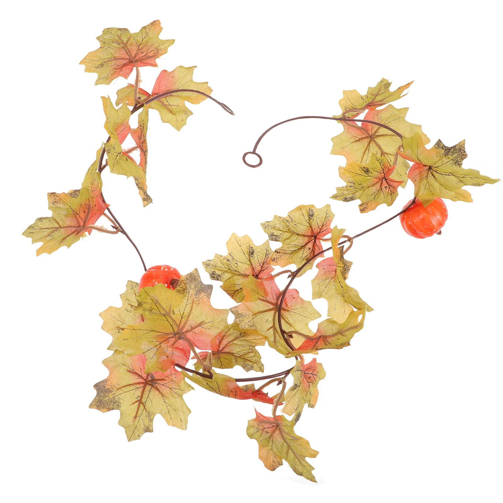 

Simulation Maple Leaf Rattan Fall Decor Home Thanksgiving Silk Cloth Plastic Practical HalloweenDecor