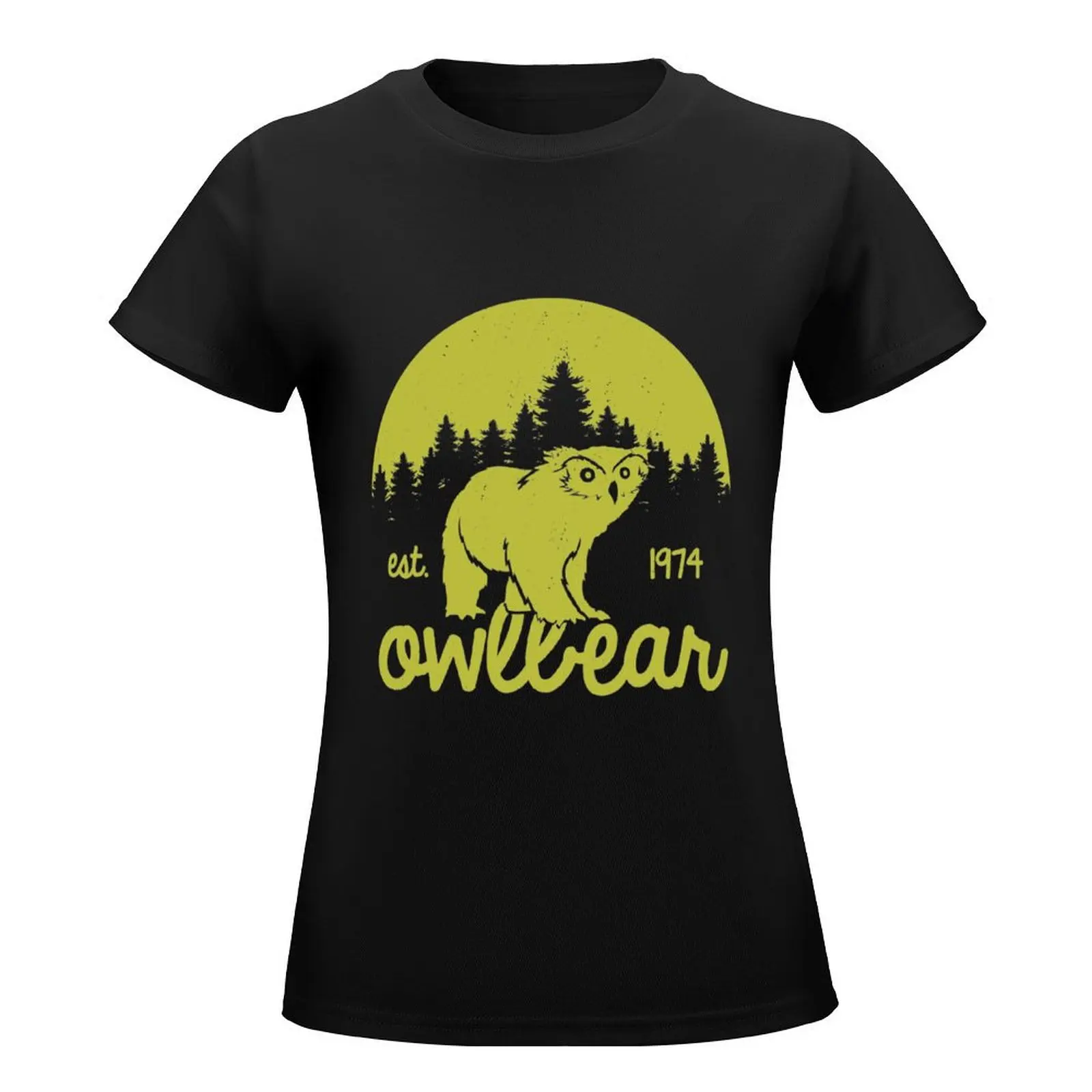 Owlbear T-Shirt kawaii clothes vintage clothes female t shirts for Women loose fit