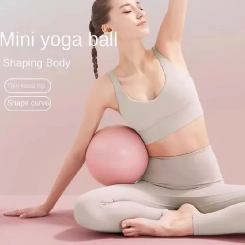 Piłka do jogi mini 25 cm, do pilatesu, redukcji tkanki tłuszczowej, gruba, odporna na wybuchy, z PVC, antypoślizgowa, do ćwiczeń na siłowni, w domu, treningu.