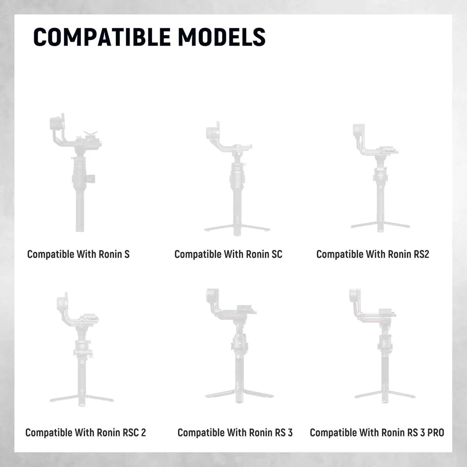 NEEWER GA006 Dual Handgrip, Ergonomic Handle Kit Compatible with DJI Gimbals for Video Vlog Shooting