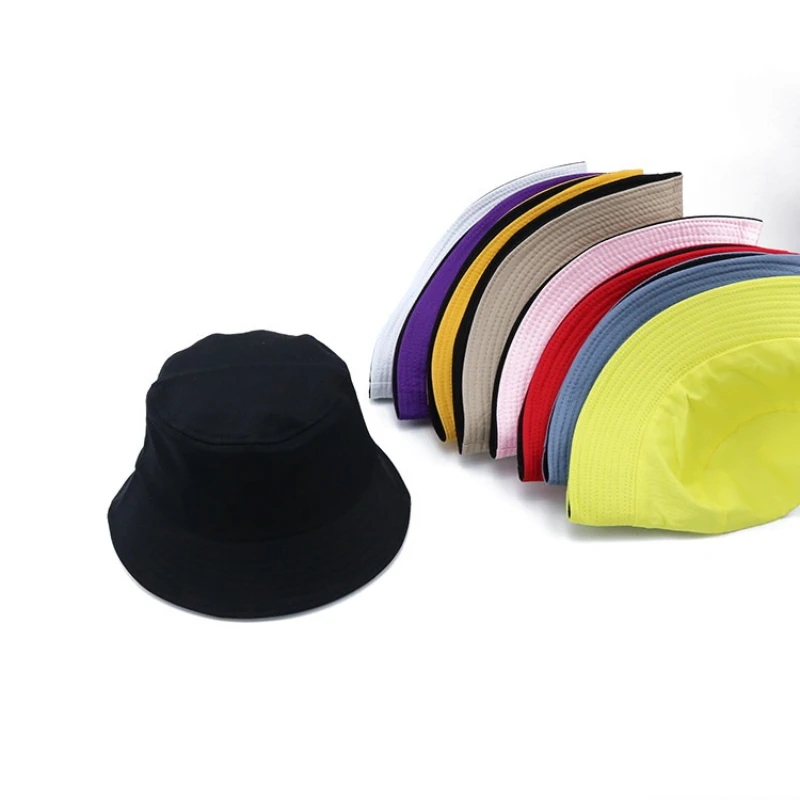 1pc Women Men Solid Fisherman Cap,Foldable Single-sided Wear Fishing Hat Spring Summer Outdoor Sunshine Bucket Hat for dailywear