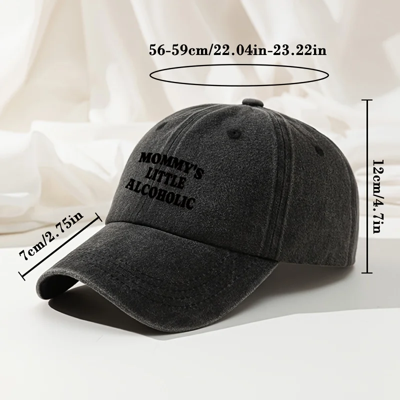 Customization A Vintage Washed Baseball Cap In A Single Pack - Featuring The Print 