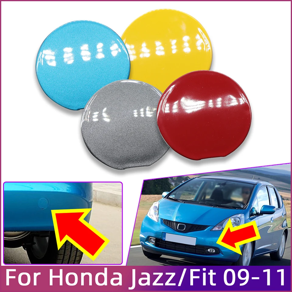 

Car Accessories Front Rear Bumper Tow Hook Eye Cover Cap For Honda Fit / Jazz GE 2009 2010 2011 Towing Hauling Trailer Lid Trim