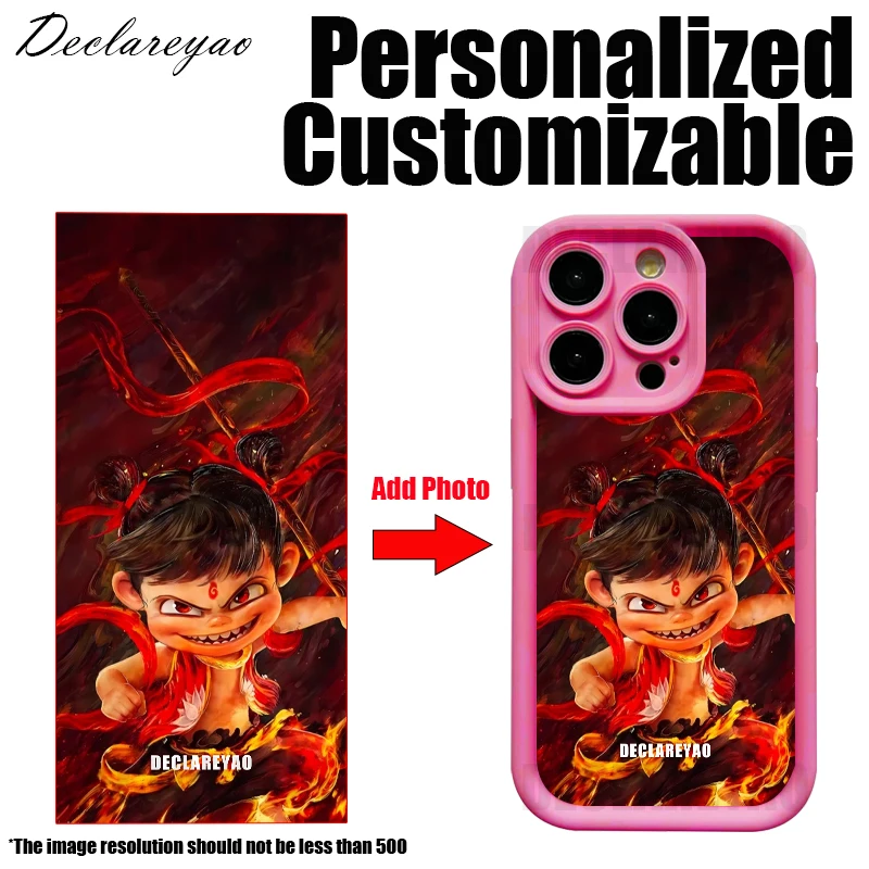 

Personalized DIY Customized Photo Custom Case For Apple iPhone 16 Pro Max 15 14 Plus 13 12 Mini 16e Cover Picture Silicone Soft