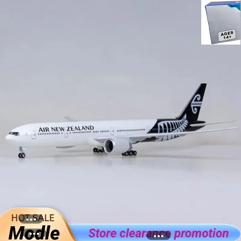 

47CM 1/157 Scale 777 B777 Aircraft New zealand NEWZEALAND Airlines Model W Light and Wheel Landing Gear Plastic Resin Plane Toy