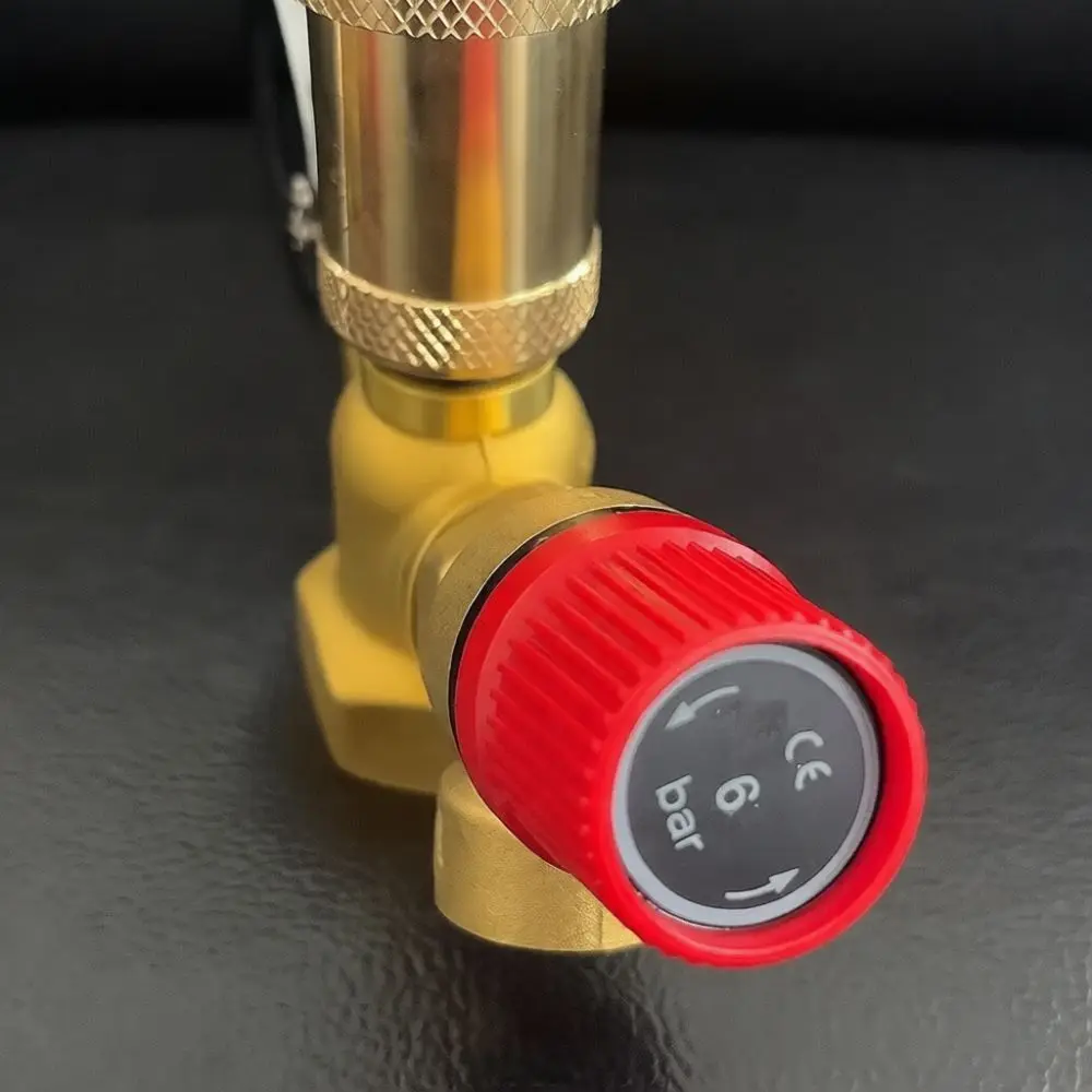 Brass Integrated Air Vent Pressure Relief Gauge For Boiler Floor Heating System Hydraulic Pneumatic Control