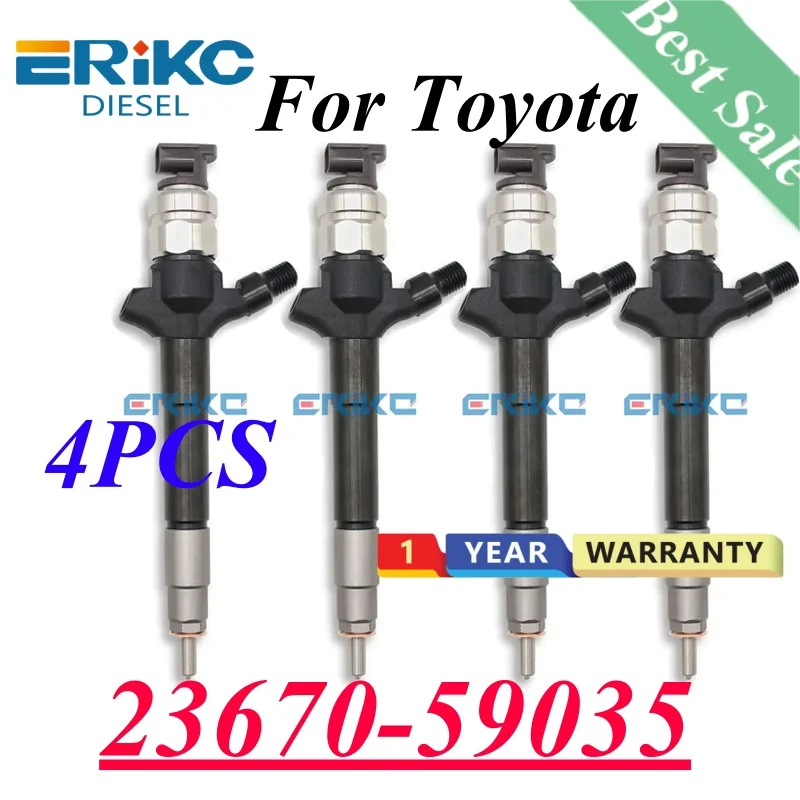 

4 шт. 23670-59035 CR дизельный инжектор 095000-9730 2367059035 для TOYOTA LANDCRUISER V8 200 серии 1VD-FTV 23670 59035