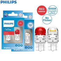 Philips Ultinon Pro6000 LED W21/5W 7443 T20 Two Contacts Red White Car Turn Signal Stop Lamps No Flash Flickering Error Free, 2x