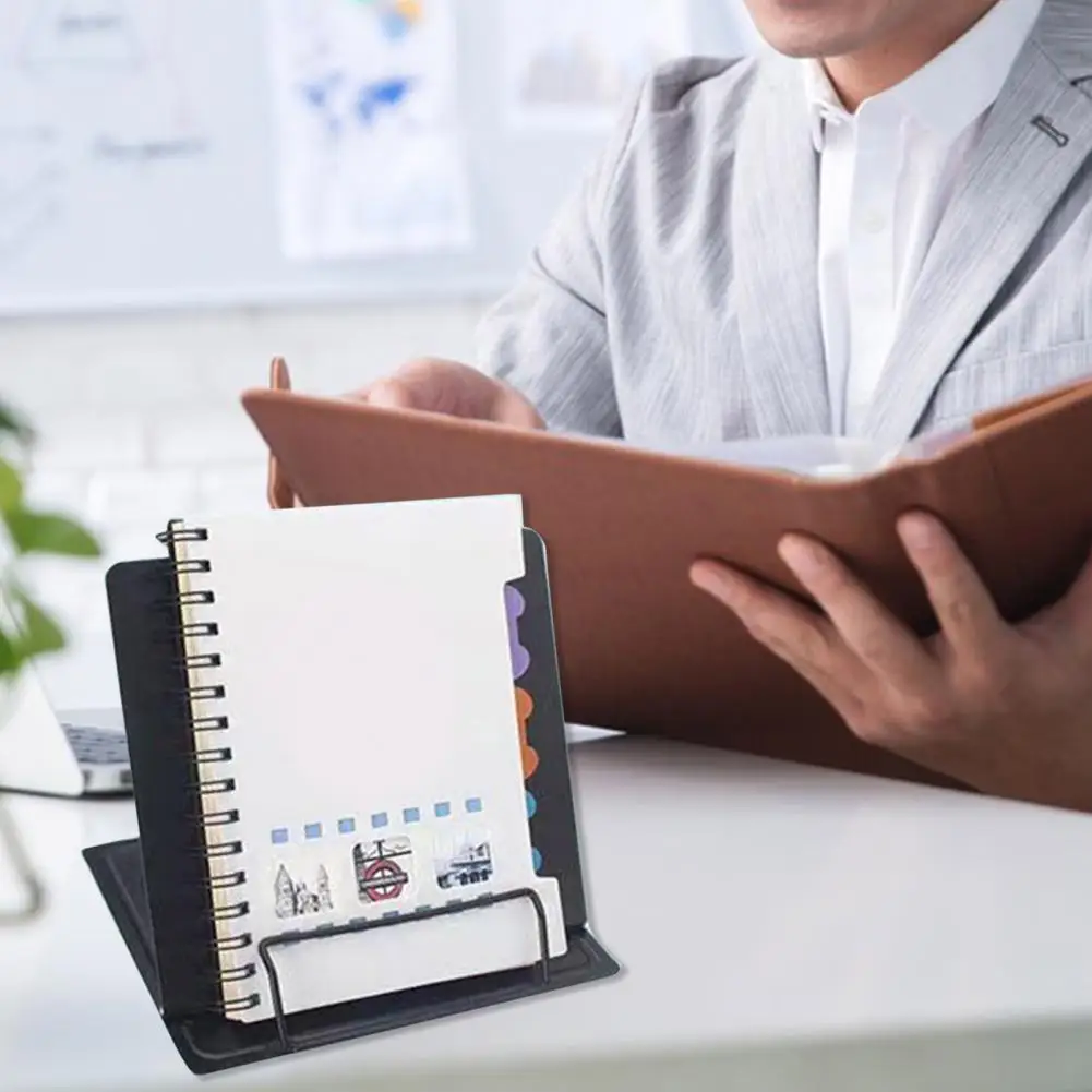 ที่วางหนังสือสำหรับเด็กขาตั้งหนังสือแบบปรับได้สำหรับการอ่านแบบแฮนด์ฟรีที่วางหนังสืออาหารบนโต๊ะที่มั่นคงกันลื่นเพื่อความสะดวกสบาย