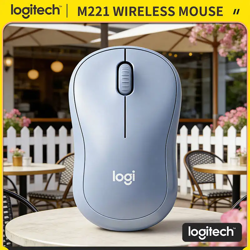 

Эргономичная беспроводная мышь Logitech M221 — 90% шумоподавление, подключение 2,4 ГГц, подсветка 75 г, совместимая с ПК с ОС Windows Mac Linux