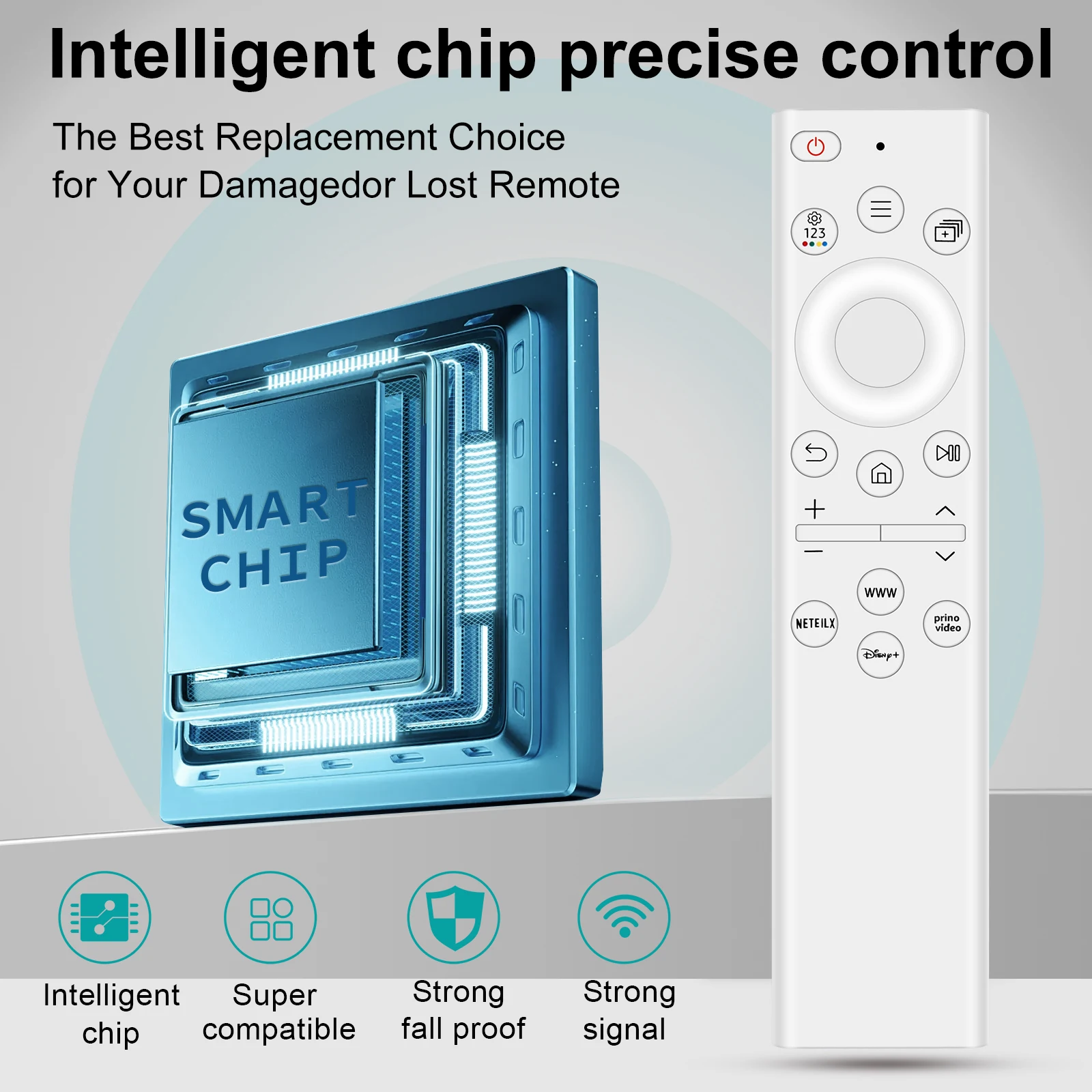 Universal Replacement for Samsung TV Remote Control, Compatible with All Samsung Smart TV, QLED, 4K, 8K, Frame, Curved, LED, LCD