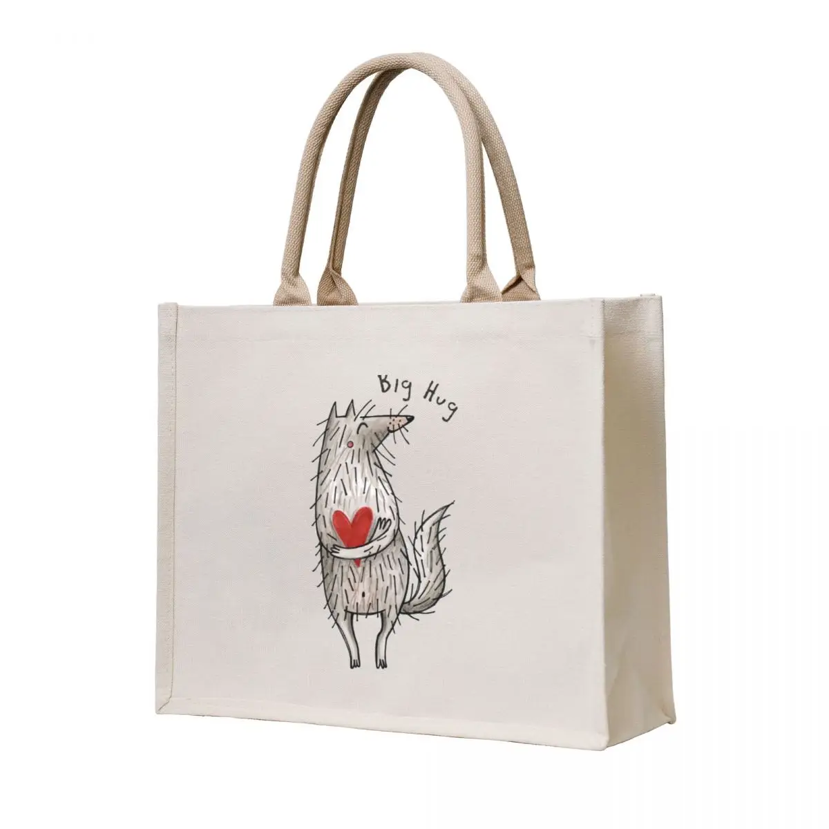 

Big Hug - Little Wolf With A Big Heart #RBSTAYCAY Tote Bag shopper bag woman Cloth bags tote bag men's