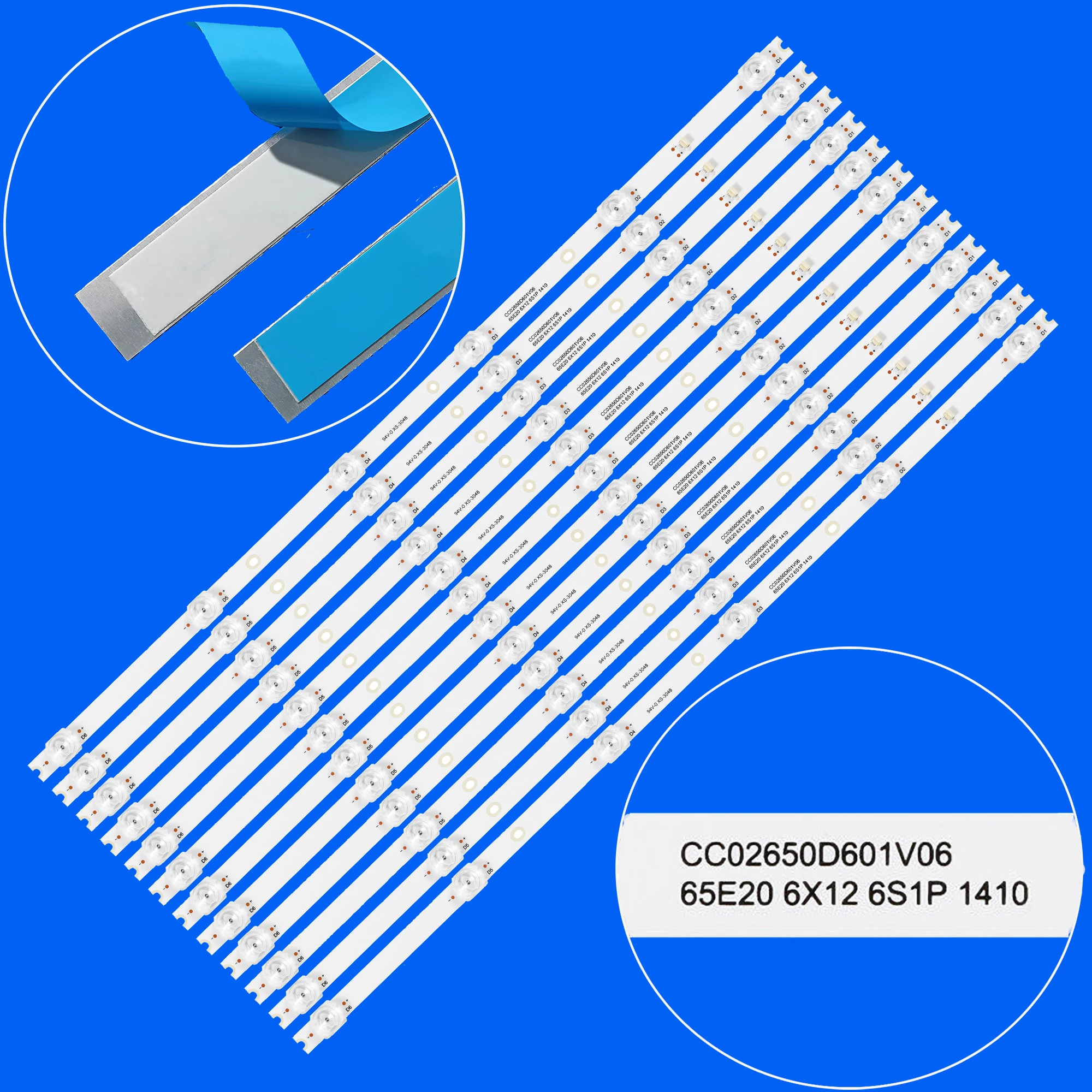 

Светодиодная подсветка Strio для Hi 65USY151X 65US131XS HTY-65UHD06B-S2 NVX-65U321MS NVX-65U321MSY SW-LED65U101BS2S H-LED65EU1311 65U520S