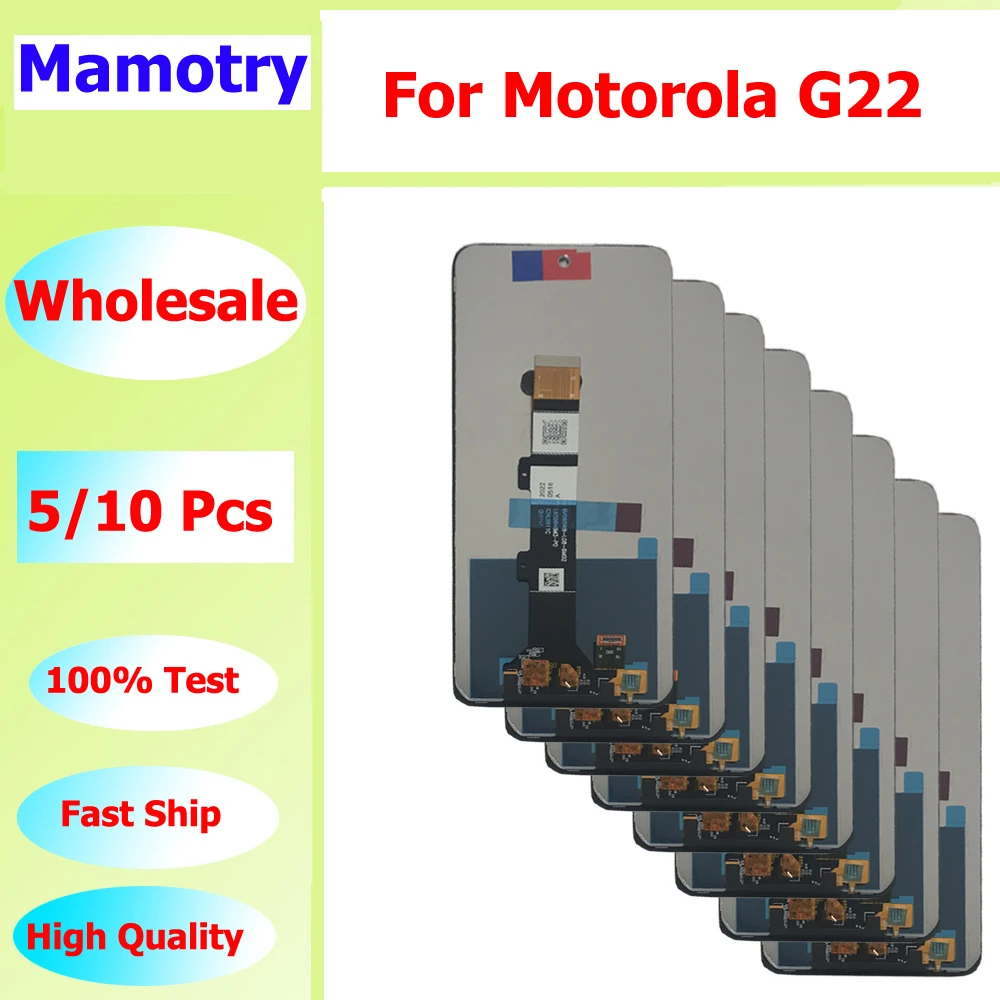 

Wholesale 5/10 pieces/Lot Original-self-weld For Motorola Moto G22 Screen Touch Lcd XT2231-1 XT2231-2 XT2231-5 Display Assembly