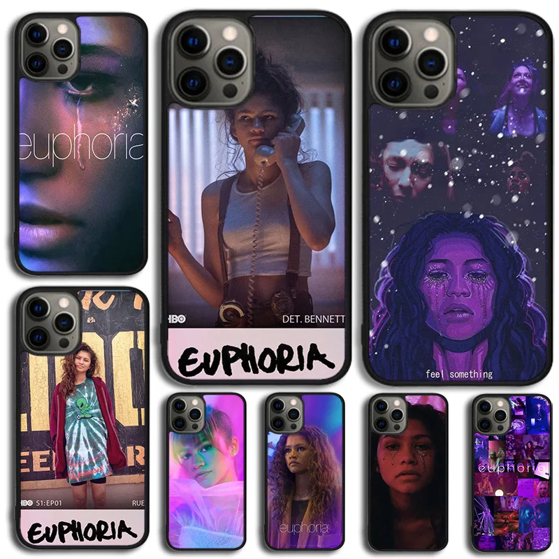 Euphoria Zendaya Phone Case Cover For iPhone 15 16 14 XR XS 11 12 13 Mini Pro MAX Plus