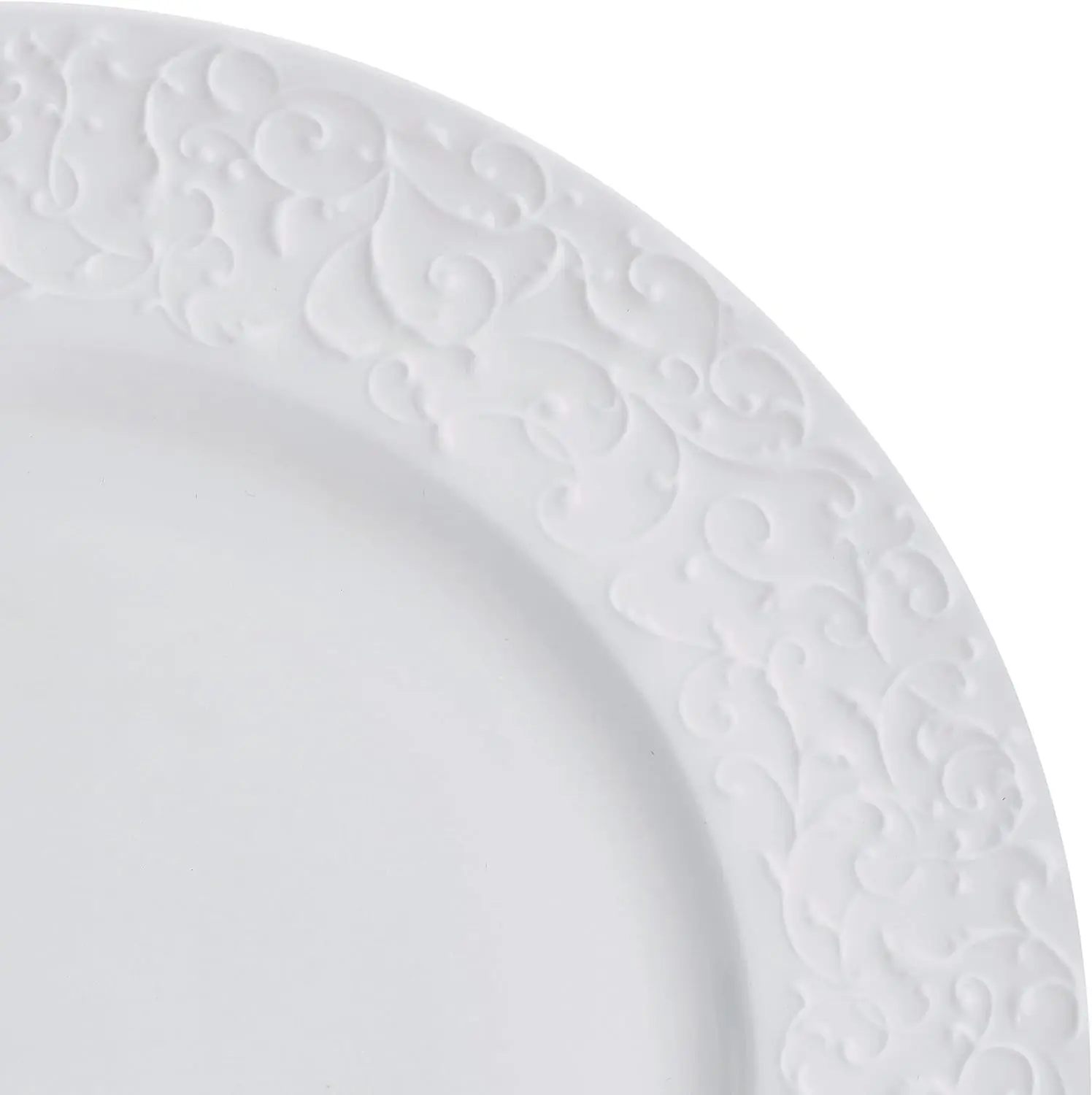18-Piece Bone China Dinnerware Set, Parchment White, Lightweight and Chip-Resistant, Service for 6