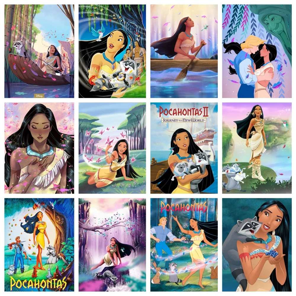 Pocahontas Disney Movie Diamond Painting Rhinestone Photo Art Fairy Tale Indian Princess Comic Mosaic Cross Stitch Diy Present