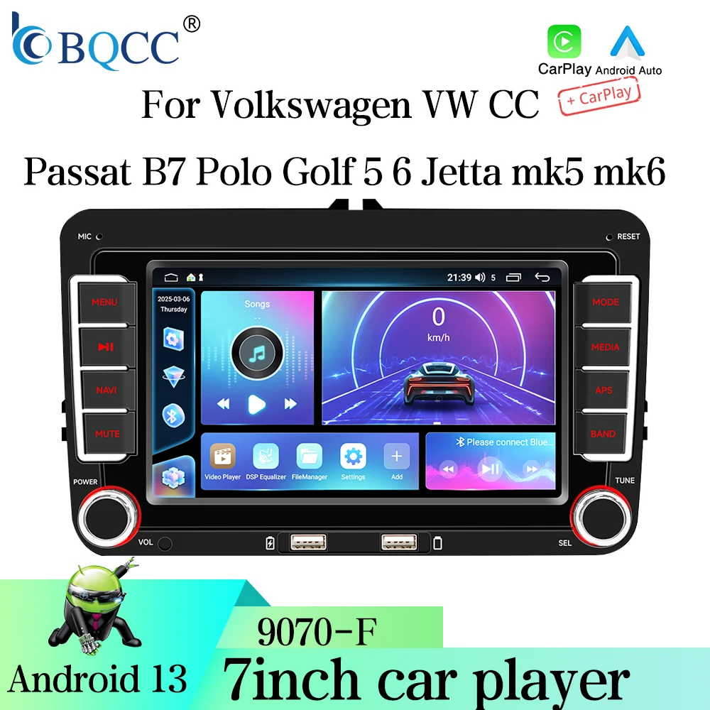 

BQCC 7 ''2DIN автомобильное медиа-видео RDS Airplay автомобильный радиоприемник CarPlay Android авто аудио стерео для Volkswagen/SEAT/Skoda/Passat/Golf/Polo