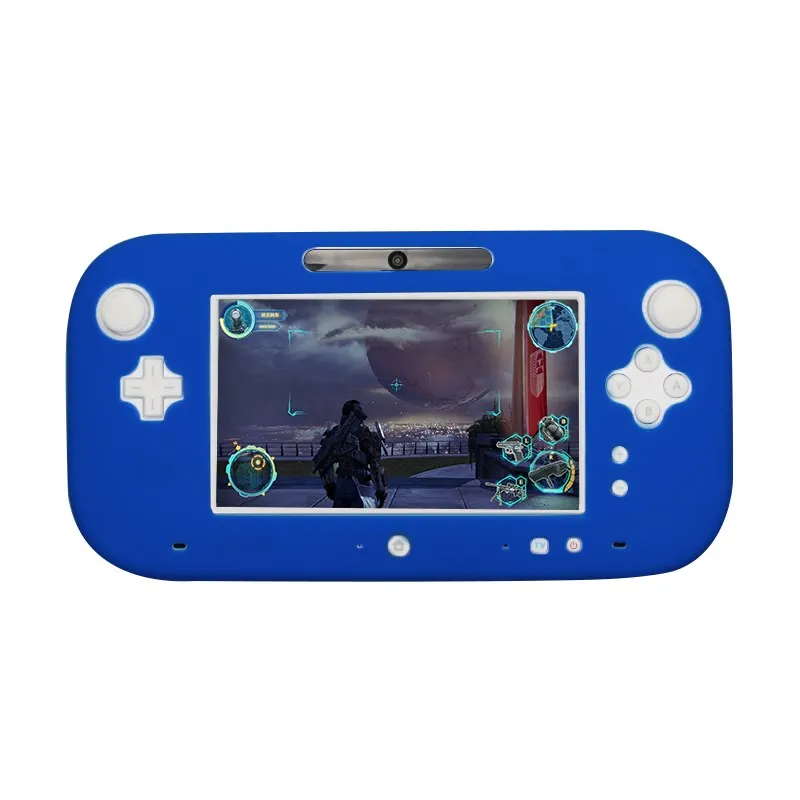 ZUIDID Soft Silicone Rubber Full Body Protector For Wii U Gel Case Cover Skin Shell Compatible Nintendo Wii U Gamepad Controller view 3