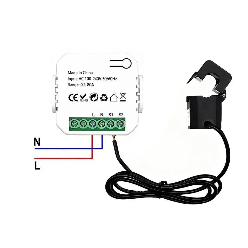 

Y1UD Монитор использования электроэнергии в режиме реального времени, 1-канальное устройство мониторинга статистики для