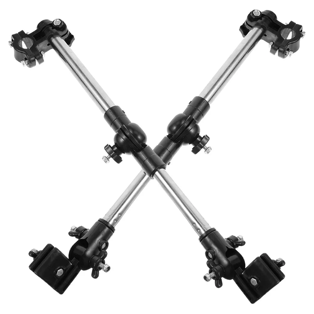 

2pcs Foldable Bicycle Umbrella Holder Bike Stretchable Mount Stand Adjustable Stainless Steel Clamp For Stroller Wheelchair