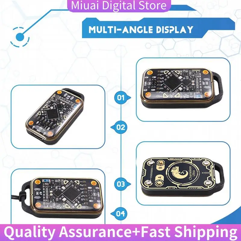 

Эмулятор смарт-карт Chameleon Ultra + 2XCUID-брелок RFID-считыватель смарт-чипов 125K 13,56 МГц Дубликатор декодирования карт-A74Z