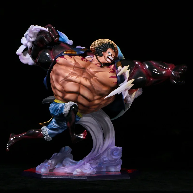 26cm nova uma peça anime figura macaco d. Luffy modelo periférico cena estátua decoração de mesa ornamentos presentes de aniversário brinquedos
