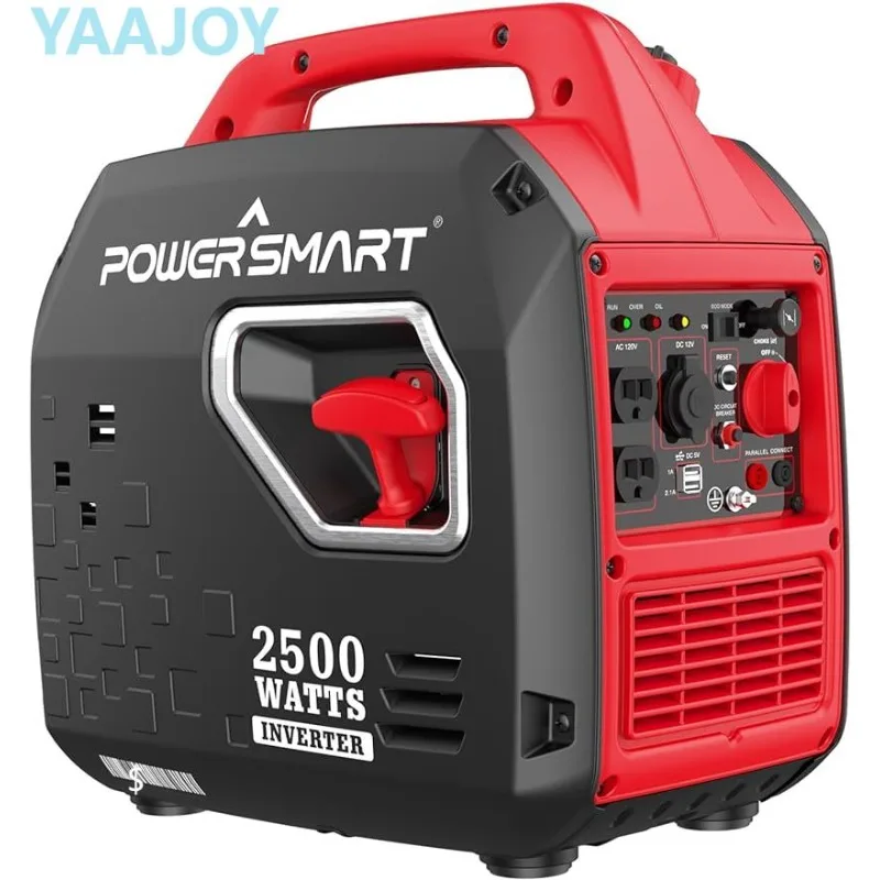 Generatore Inverter portatile PowerSmart 2500W, motore a 4 tempi Super silenzioso, conforme a CARB, funzione Eco-Mode, f ultraleggero