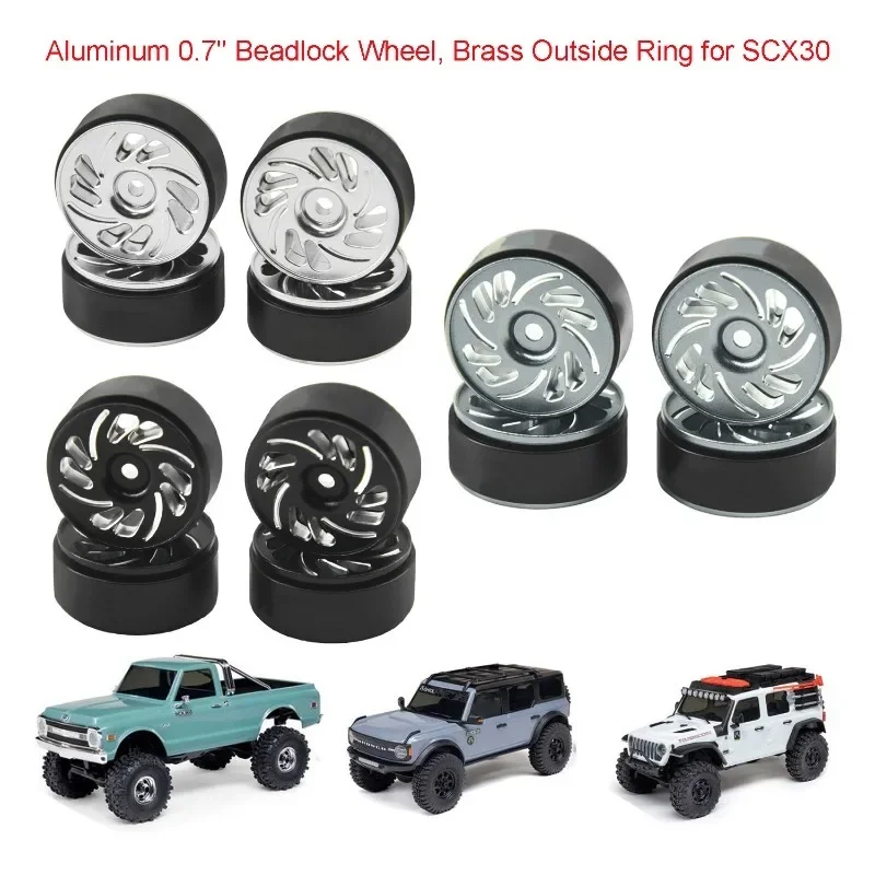 4pcs/set Aluminum 0.7