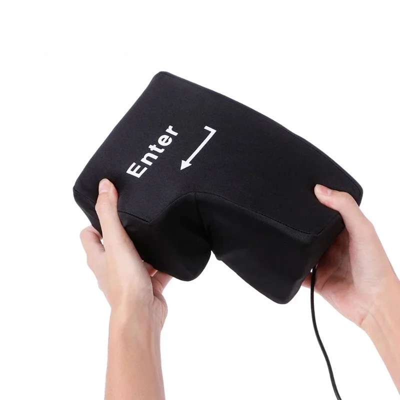 Lucu USB Memasukkan Kunci Besar Memasukkan Tombol Supersized Kantor Desktop Bantal Nap USB Gadget Anti Stres Relief