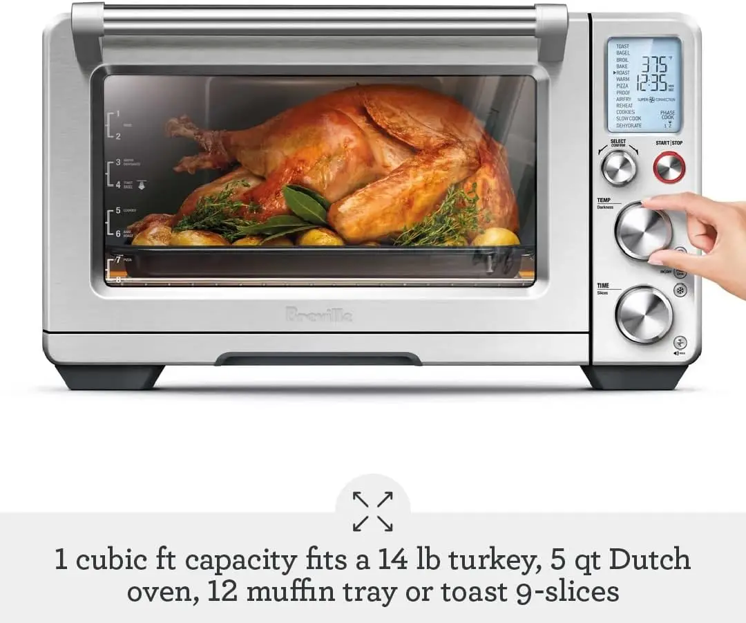 Convection  Oven, Air Fryer Toaster Oven Brushed Stainless